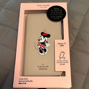 Kate Spade Cream and Red Minnie Mouse iPhone 11 Pro Case NWT